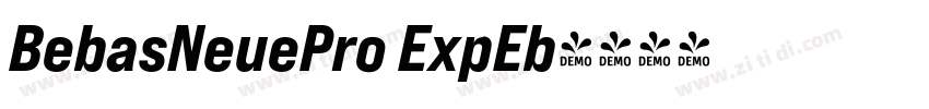 BebasNeuePro ExpEb字体转换